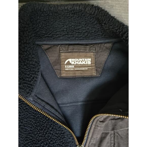 Mountain Khakis Acadian Sherpa Vest Jacket Navy Men's XL - Picture 2 of 10
